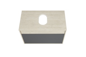 Тумба под раковину Aquaton Лофт Урбан 65 светлое дерево-серый - 3