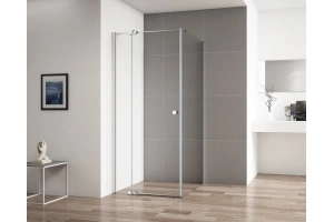 Боковая стенка Cezares Valvola 90 хром стекло прозрачное - 2