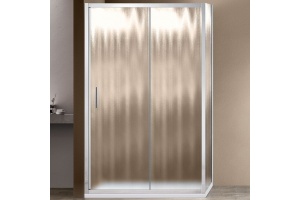 Душевой уголок Vincea Garda 130х80 хром стекло рифленое