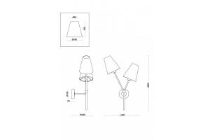 Бра Freya Hats FR5370WL-02B - 2