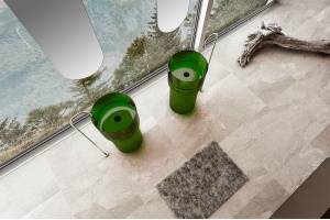 Напольная раковина Abber Kristall 45 зеленая - 3