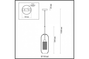 Бра Odeon Light Pendant Clocky 4940/1W - 3