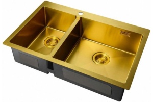 Мойка кухонная Zorg Light ZL R 780-2-510-R BRONZE
