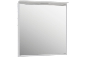 Зеркало Allen Brau Priority 80х75 с подсветкой серебро матовый - 2