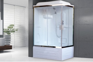 Душевая кабина Royal Bath BP 100x80 L профиль белый стекло прозрачное - 2