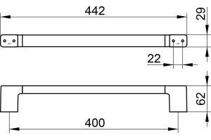 Полотенцедержатель Keuco Collection Moll 12701 010400 хром - 3