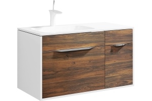 Тумба для комплекта Aqwella 5 stars Malaga 90 L крафт темный