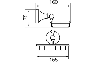 Мыльница Veragio Gialetta VR.GIL-6452.DO золото - 2