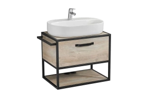 Тумба с раковиной Одри 62 Aquaton Лофт Фабрик 65 светлое дерево