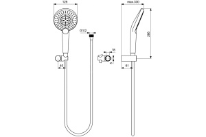 Душевой гарнитур Ideal Standard IdealRain хром - 3