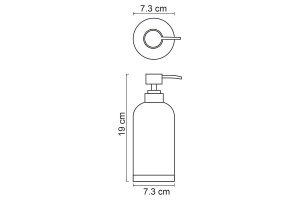 Дозатор для жидкого мыла WasserKRAFT Lopau серый матовый - 3