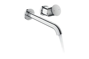 DURAVIT (White Tulip) Однорычажный смеситель для умывальника, настенный монтаж, хром - 2