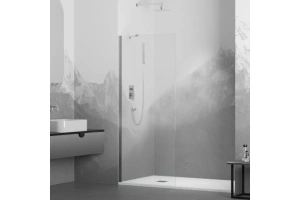 Душевая перегородка RGW Walk In 110х195 хром стекло прозрачное