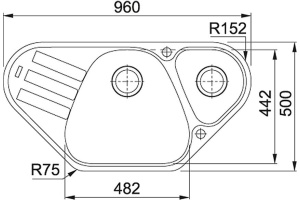 Мойка кухонная Franke AZG 661-E сахара - 3