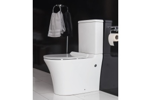 Унитаз-компакт BelBagno Deluca BB343CPR безободковый с бачком BB343T и сиденьем микролифт BB2011SC - 2