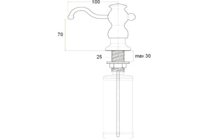 Дозатор Zorg ZR-25 сталь - 2