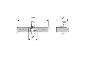 Клапан смыва писсура с монтажной пластиной - 2