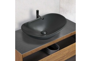 Накладная раковина Vincea 72х36 черная - 2