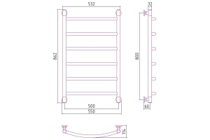 Полотенцесушитель водяной ДР 