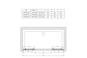 Душевая дверь Vincea Alpha 180 хром стекло прозрачное - 2