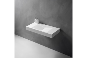 Раковина подвесная Abber Stein 100х48 белый матовый - 3