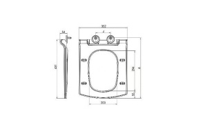 Сиденье для унитаза Esbano Duero с системой микролифт, белый (ZAESUNDUERCW) - 2