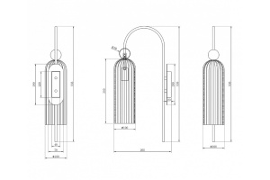 Бра Maytoni Antic MOD302WL-01GR - 2