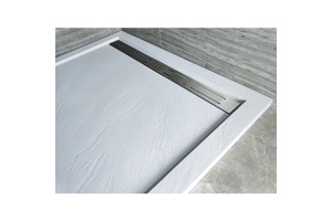  Душевой поддон с сифоном WeltWasser WW TRS 14080 STONE-WT 140х80 белый (10000004374)