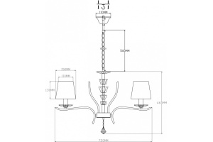 Подвесная люстра Moderli Silvestor V2551-5P - 2