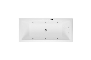 Ванна акриловая Excellent Heaven Slim Line 170х75 с гидромассажем белый - хром