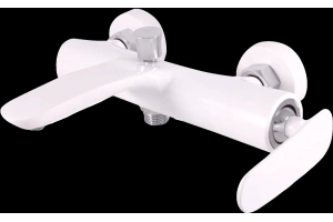 Смеситель для ванны с душем Rav Slezak Tigris белый