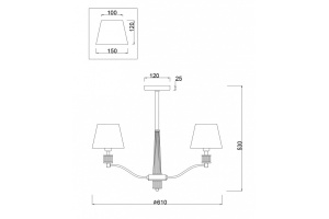 Подвесная люстра Freya Clarissa FR5020PL-05CH - 3