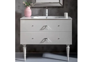 Тумба под раковину Armadi Art Vallessi Avangarde Piazza 100 белый - хром