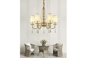 Подвесная люстра LUMINA DECO Fabione LDP 1200-6 F.GD - 3