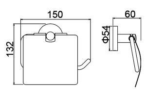 Бумагодержатель Timo Saona 13042/17 золото матовое - 2