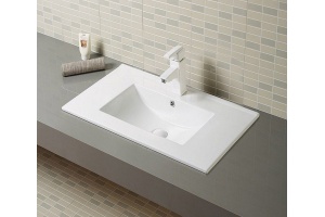 Раковина встраиваемая CeramaLux N 76 см белый (9075Е)