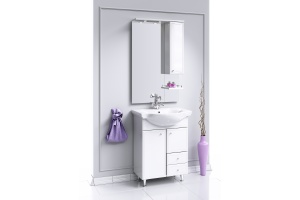 Тумба для комплекта Aqwella Барселона Люкс 65 с бельевой корзиной - 3