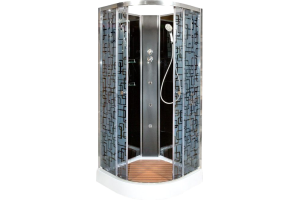 Душевая кабина Deto BМ1590 N с гидромассажем BLACK