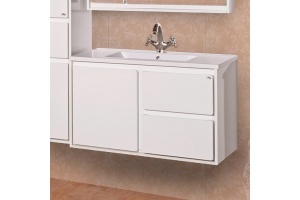 Мебель для ванной Misty Барселона 90 белая эмаль - 3