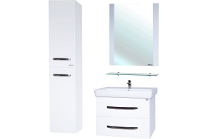 Мебель для ванной Bellezza Рокко 80 подвесная белая 2 ящика - 2