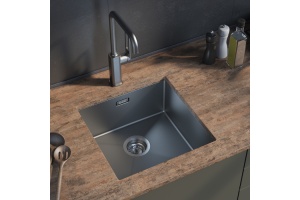 Мойка, нерж. сталь, универсального монтажа, графит - 3