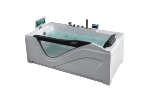 Акриловая ванна Gemy 181х92 белая левая с гидромассажем