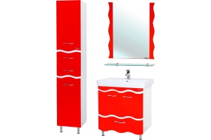 Зеркало Bellezza Мари Волна 80 красное - 2