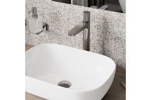 Смеситель для раковины WasserKRAFT Tauber сталь матовый - 3