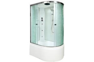 Душевая кабина DETO EM4511LGM с высоким поддоном, с сиденьем