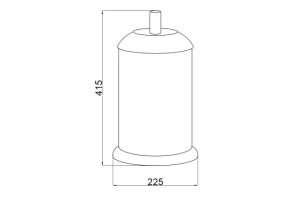 Ведро для мусора Boheme Murano crystal бронза матовая - 3