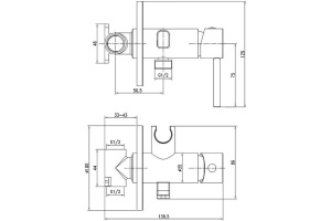 Гигиенический душ Iddis Spring со смесителем 003SBR0i08 - 2