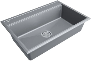 Мойка кухонная Paulmark Stepia 75 серый матовый - 2
