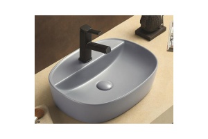 Раковина накладная CeramaLux NC 50.5 см голубой матовый (78239XMHL-4) - 2