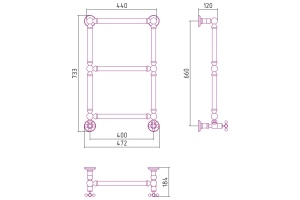 Полотенцесушитель водяной ДР 